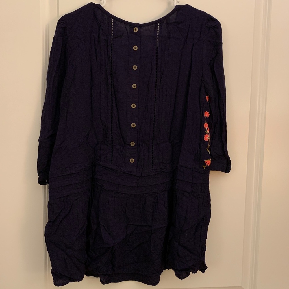 Anthropologie Floreat Floral Embroidered top - Picture 3 of 3